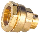 Raccord de réparation laiton à serrage extérieur pour tube polyéthylène Sferaco 862 Droit mâle réduit