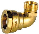 Raccord laiton coudé 90° mâle pour tube polyéthylène Sferaco 867