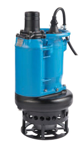 Pompe de chantier triphasée avec agitateur pour boues chargées Tsurumi KRD