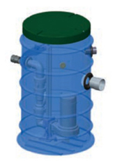 Station de relevage enterrée eaux usées double pompe Tsurumi TSURUBOX 1000 HAUTEUR 230