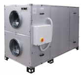 Centrale de traitement d'air double flux à contre-courant Vim CAD HR FIRST V