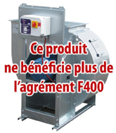 Moto-ventilateur centrifuge de désenfumage F400 120 Vim GTLB 3 F400