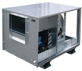 Ventilateur de désenfumage caisson extraction transmission Vim KDTA F400-KDTR F400