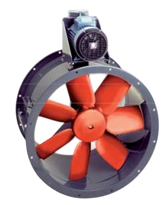 Ventilateur axial tubulaire à transmission pour gaz chauds Vim TTT