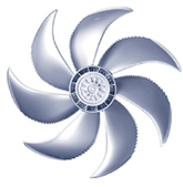 Ventilateur axial mural avec moteur asynchrone Ziehl Abegg Ziehl-Abegg FN035-VDK.0F.V7P2 (155892)