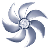 Ventilateur hélicoïde de gaine avec moteur asynchrone Ziehl Abegg Ziehl-Abegg FN091-SDQ.7M.A5P1 (156181)