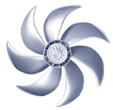 Ventilateur axial à pales profilées pour gaine circulaire Ziehl Abegg Ziehl-Abegg FN080-ADQ.6N.V7P5 (168899)