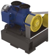 Châssis de levage pour motorisation d'ascenseur Ziehl-Abegg ZAFRAME MD13000