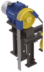Châssis surélevé pour motorisation d'ascenseur Ziehl-Abegg ZAFRAME MH6000B